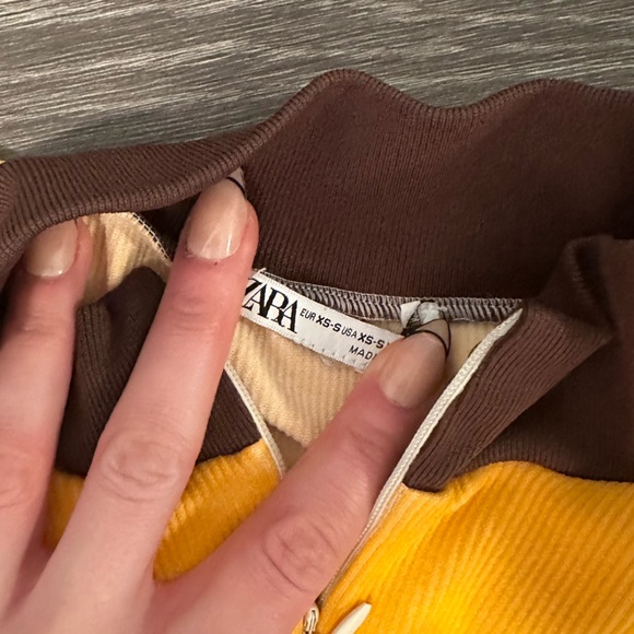 Zara orange colorblock workout onesie romper - Picture 6 of 6